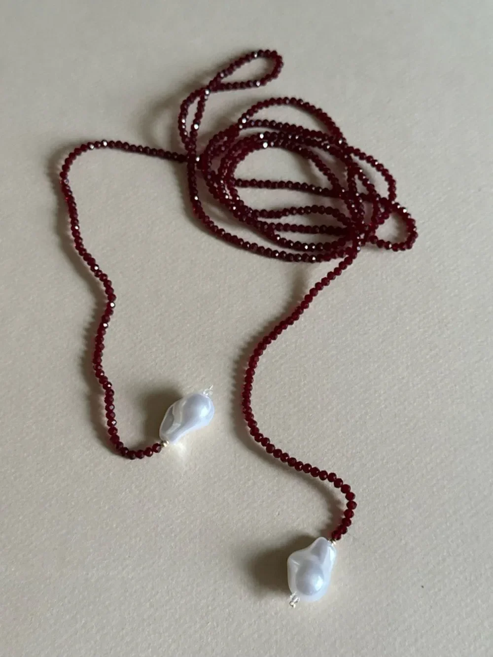 Beaded Lariat Necklace #2694